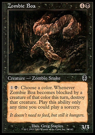 Jibóia Zumbi / Zombie Boa - Magic: The Gathering - MoxLand