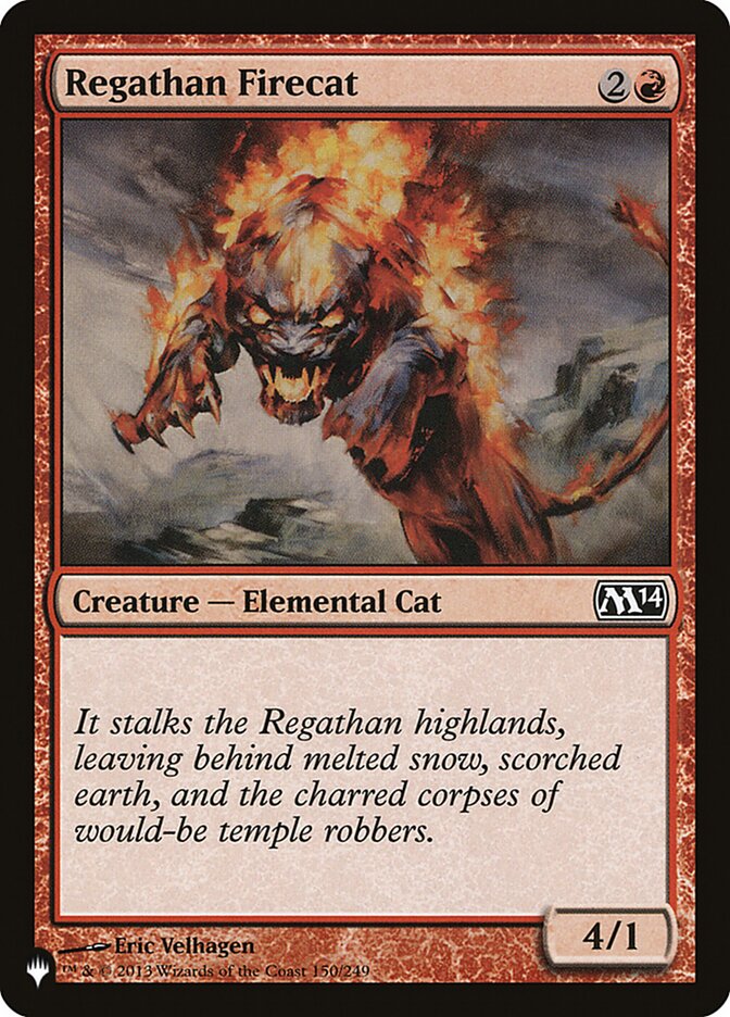 Felino Ígneo Regathano / Regathan Firecat - Magic: The Gathering - MoxLand