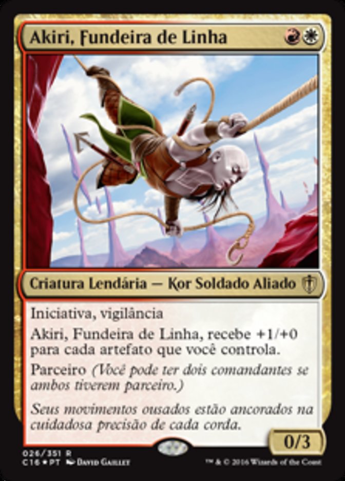 Akiri, Fundeira de Linha / Akiri, Line-Slinger - Magic: The Gathering - MoxLand