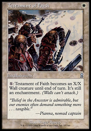 Testemunho de Fé / Testament of Faith - Magic: The Gathering - MoxLand