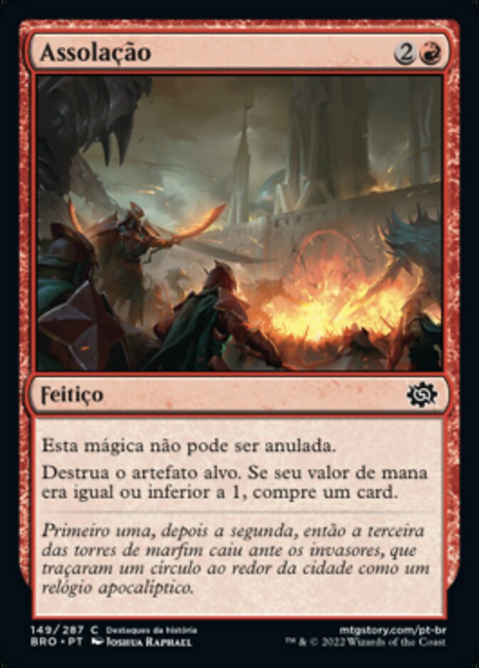 Assolação / Raze to the Ground - Magic: The Gathering - MoxLand