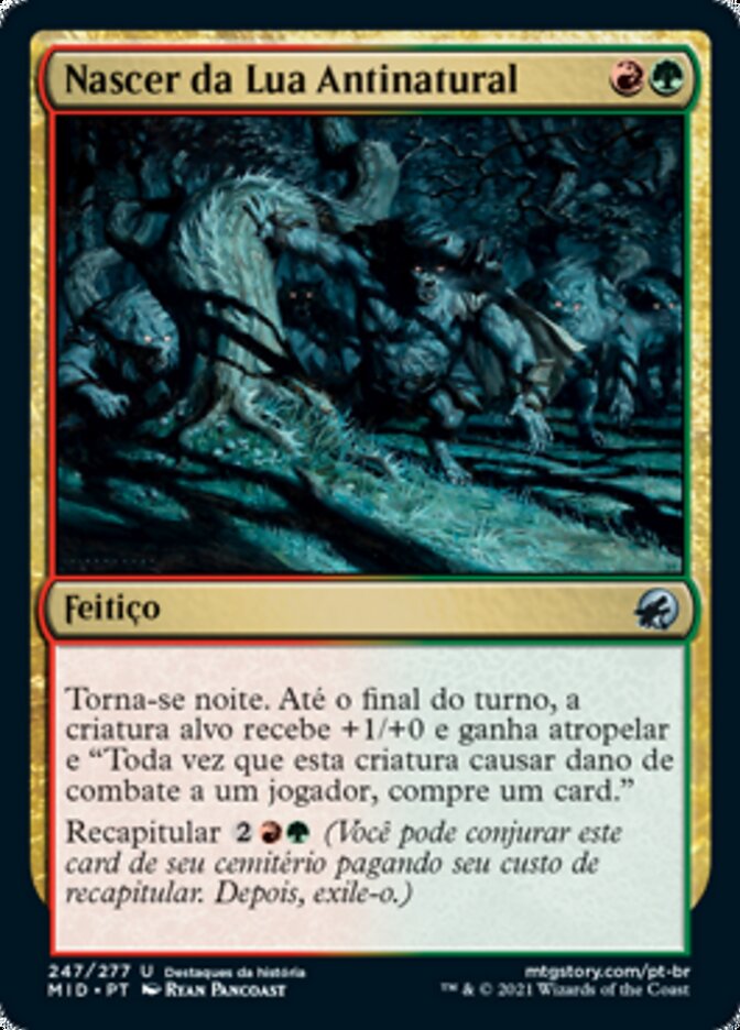 Nascer da Lua Antinatural / Unnatural Moonrise - Magic: The Gathering - MoxLand