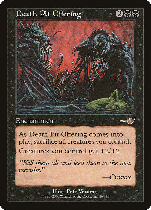 Oferenda do Fosso da Morte / Death Pit Offering - Magic: The Gathering - MoxLand