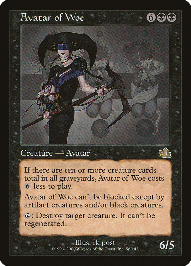 Avatar da Mágoa / Avatar of Woe - Magic: The Gathering - MoxLand