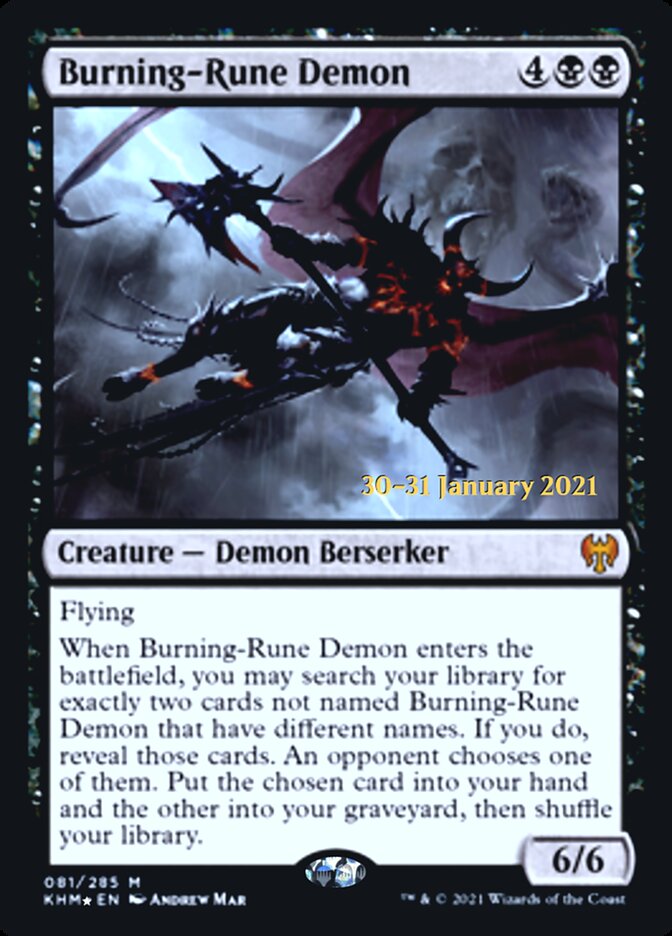 Demônio da Runa Ardente / Burning-Rune Demon - Magic: The Gathering - MoxLand