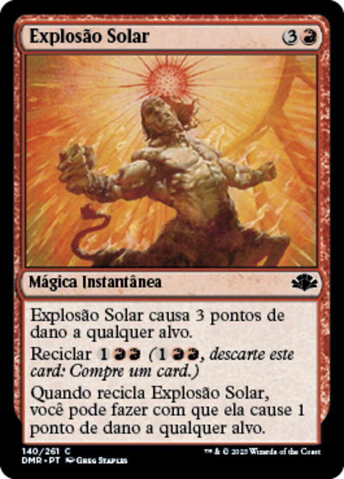 Explosão Solar / Solar Blast - Magic: The Gathering - MoxLand