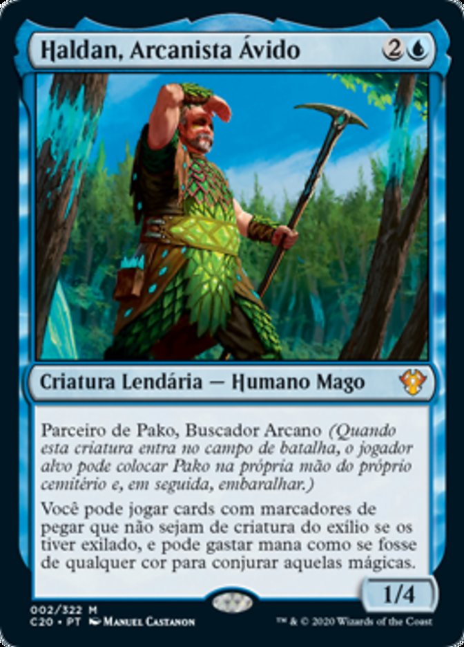 Haldan, Arcanista Ávido / Haldan, Avid Arcanist - Magic: The Gathering - MoxLand