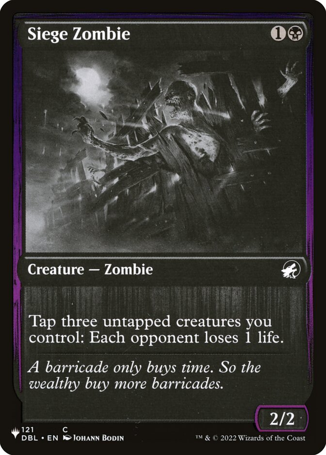 Zumbi de Cerco / Siege Zombie - Magic: The Gathering - MoxLand