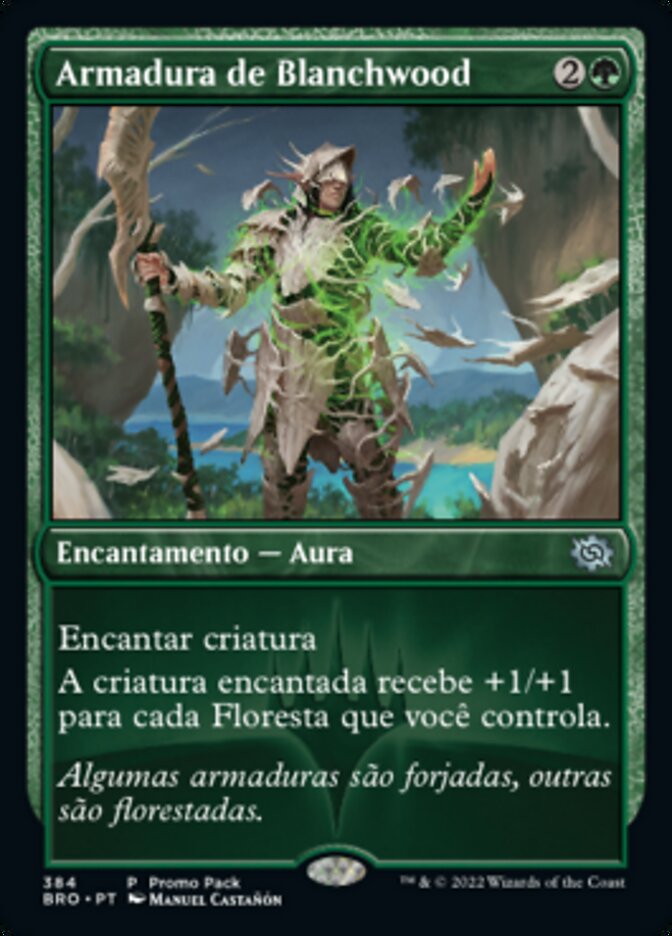 Armadura de Blanchwood / Blanchwood Armor - Magic: The Gathering - MoxLand