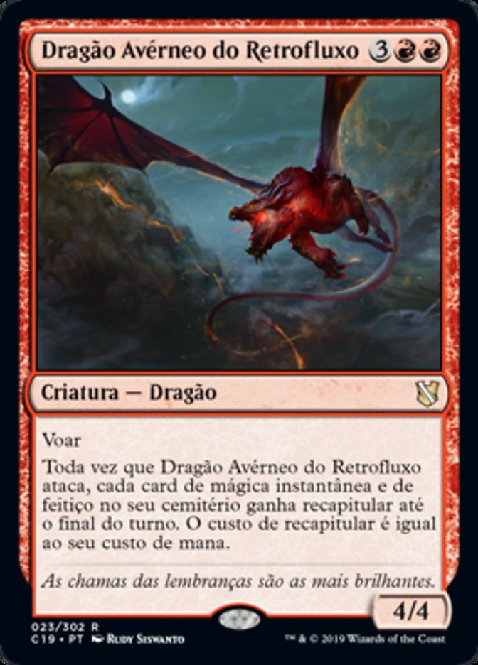 Dragão Avérneo do Retrofluxo / Backdraft Hellkite - Magic: The Gathering - MoxLand
