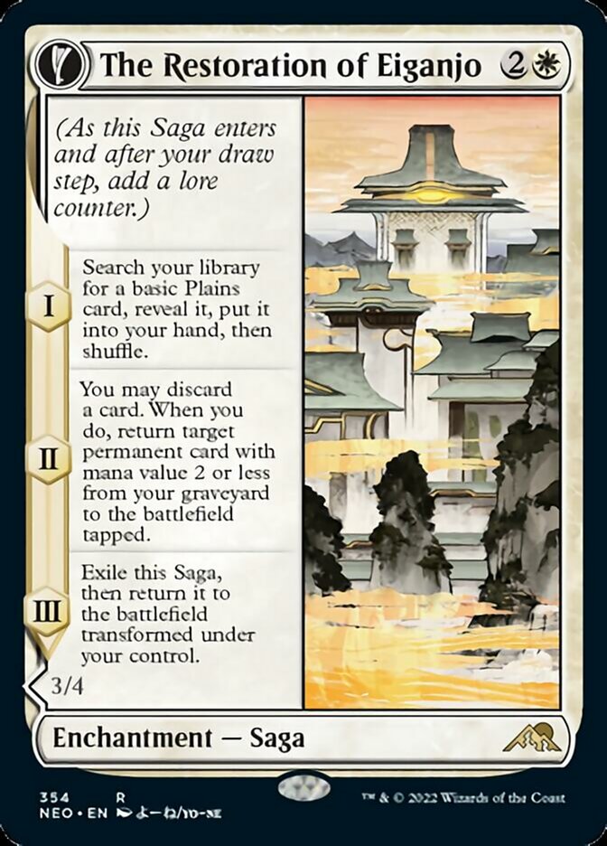 A Restauração de Eiganjo / The Restoration of Eiganjo - Magic: The Gathering - MoxLand