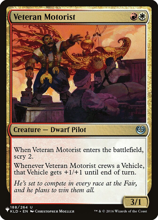 Motorista Veterano / Veteran Motorist - Magic: The Gathering - MoxLand