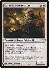 Espadachim-Mestre de Kazandu / Kazandu Blademaster - Magic: The Gathering - MoxLand