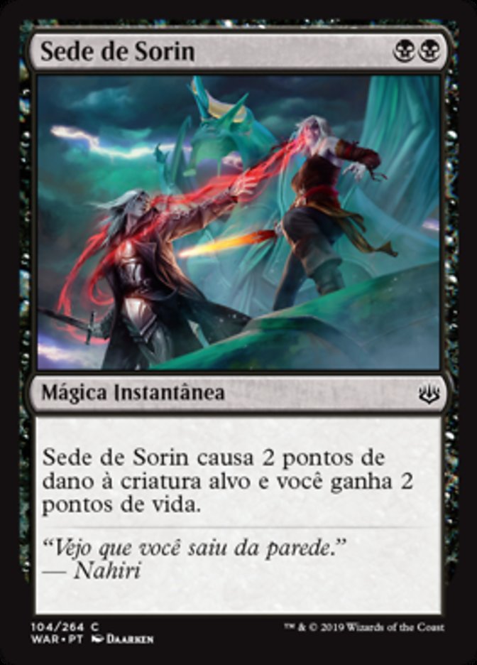 Sede de Sorin / Sorin's Thirst - Magic: The Gathering - MoxLand