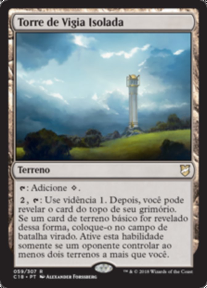 Torre de Vigia Isolada / Isolated Watchtower - Magic: The Gathering - MoxLand