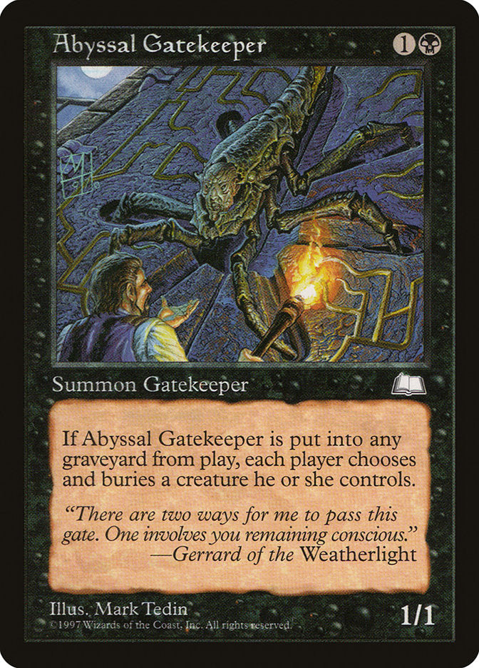 Porteiro Abissal / Abyssal Gatekeeper - Magic: The Gathering - MoxLand