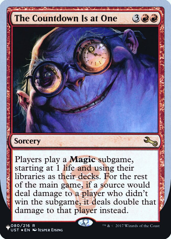 The Countdown Is at One - Magic: The Gathering - MoxLand