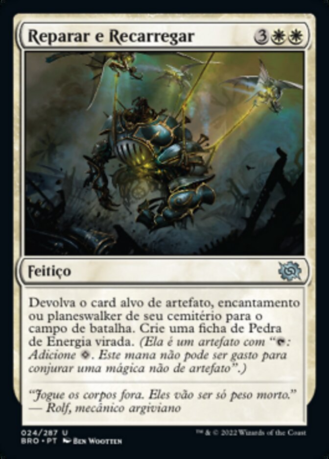 Reparar e Recarregar / Repair and Recharge - Magic: The Gathering - MoxLand