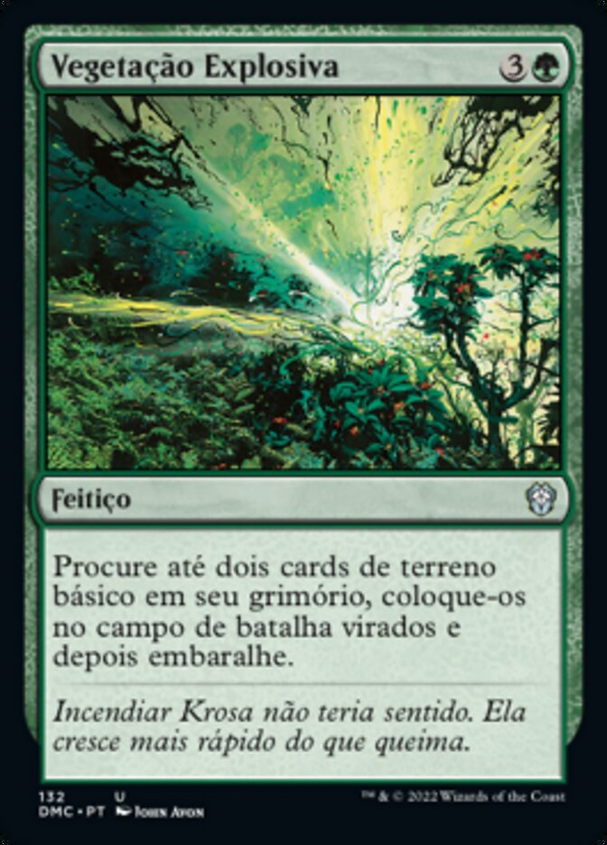 Vegetação Explosiva / Explosive Vegetation - Magic: The Gathering - MoxLand