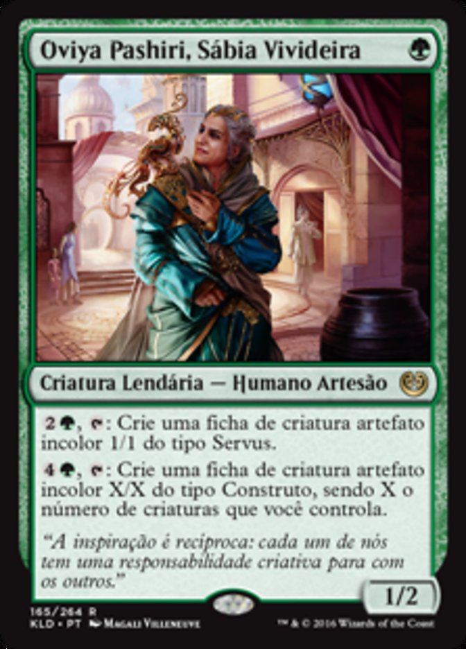 Oviya Pashiri, Sábia Vivideira / Oviya Pashiri, Sage Lifecrafter - Magic: The Gathering - MoxLand