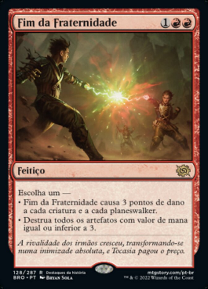 Fim da Fraternidade / Brotherhood's End - Magic: The Gathering - MoxLand