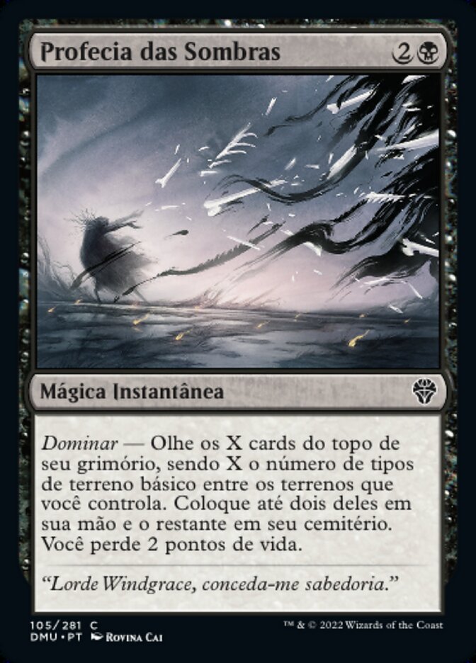 Profecia das Sombras / Shadow Prophecy - Magic: The Gathering - MoxLand