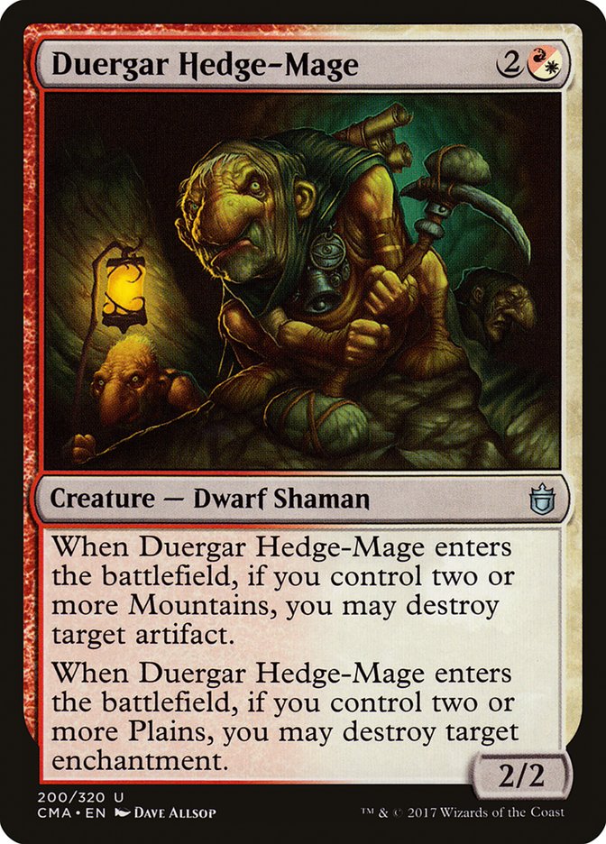 Mago Rural Duergar / Duergar Hedge-Mage - Magic: The Gathering - MoxLand