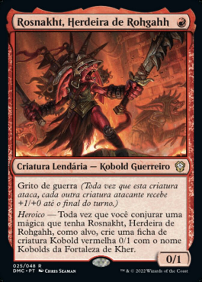 Rosnakht, Herdeira de Rohgahh / Rosnakht, Heir of Rohgahh - Magic: The Gathering - MoxLand