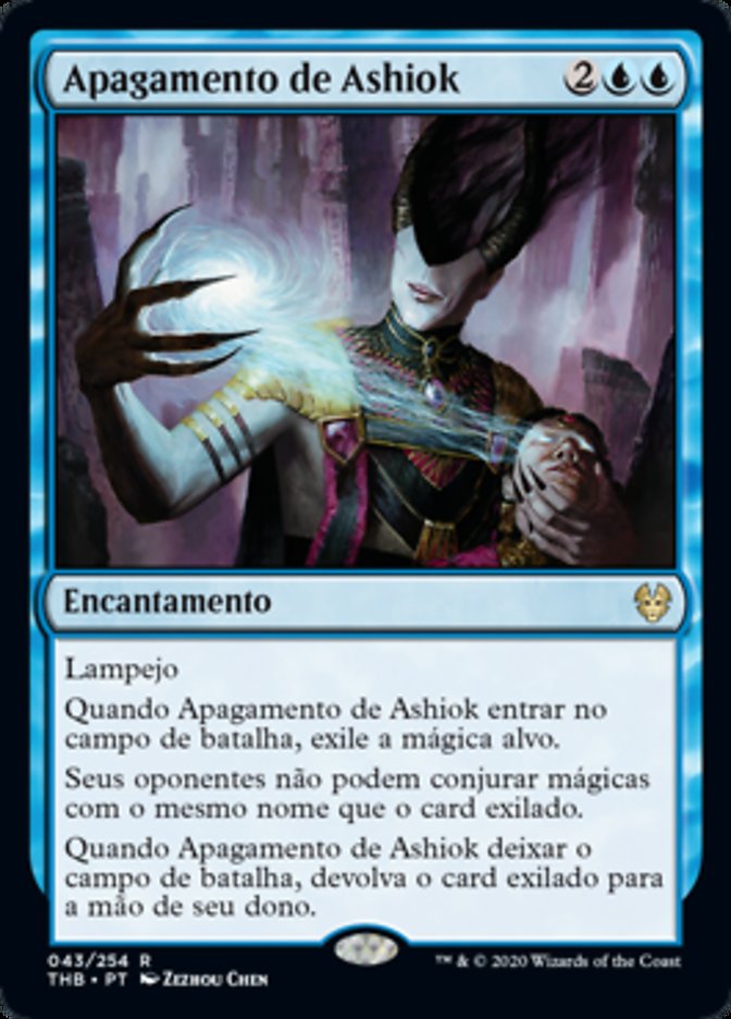 Apagamento de Ashiok / Ashiok's Erasure - Magic: The Gathering - MoxLand