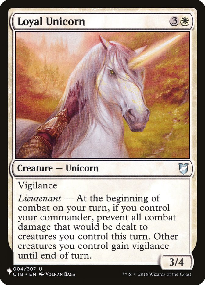 Unicórnio Leal / Loyal Unicorn - Magic: The Gathering - MoxLand