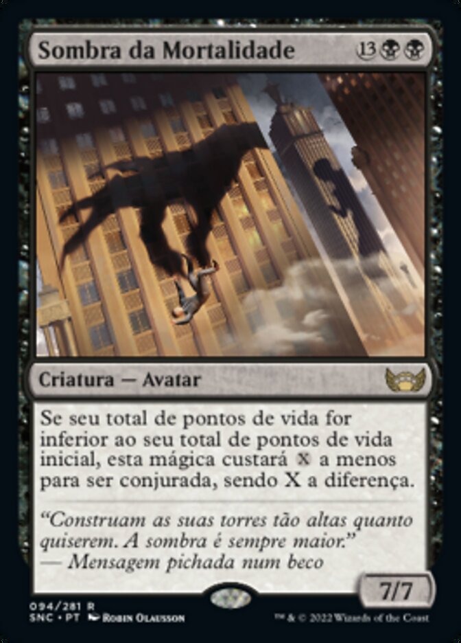 Sombra da Mortalidade / Shadow of Mortality - Magic: The Gathering - MoxLand