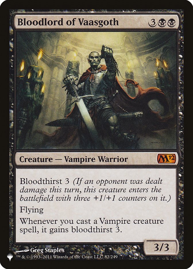 Senhor Vampiro de Vaasgoth / Bloodlord of Vaasgoth - Magic: The Gathering - MoxLand