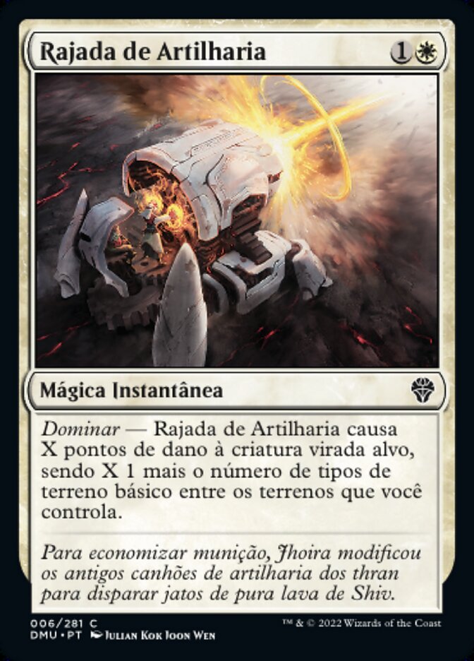 Rajada de Artilharia / Artillery Blast - Magic: The Gathering - MoxLand