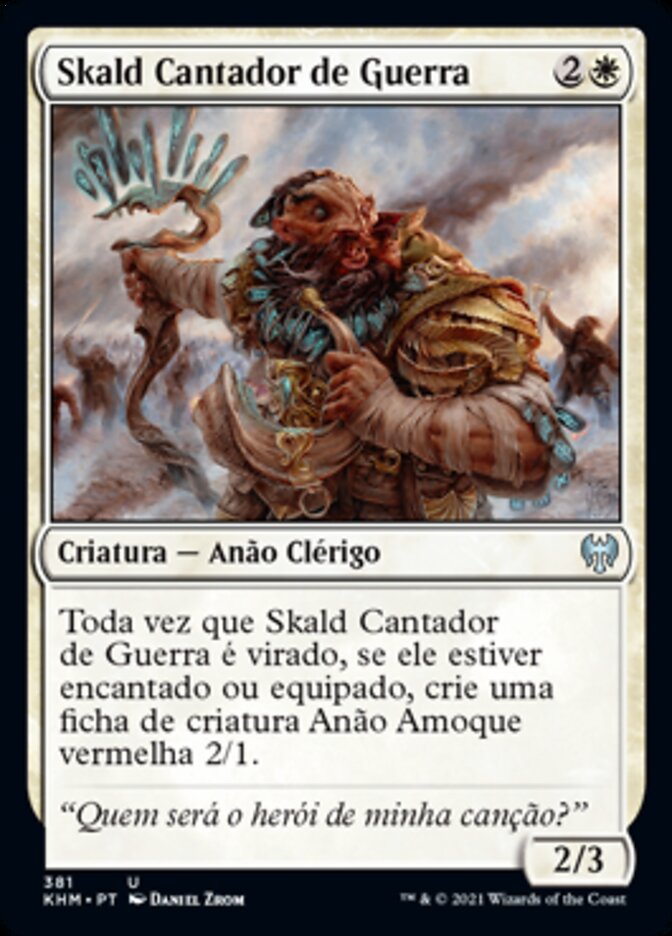 Skald Cantador de Guerra / Warchanter Skald - Magic: The Gathering - MoxLand