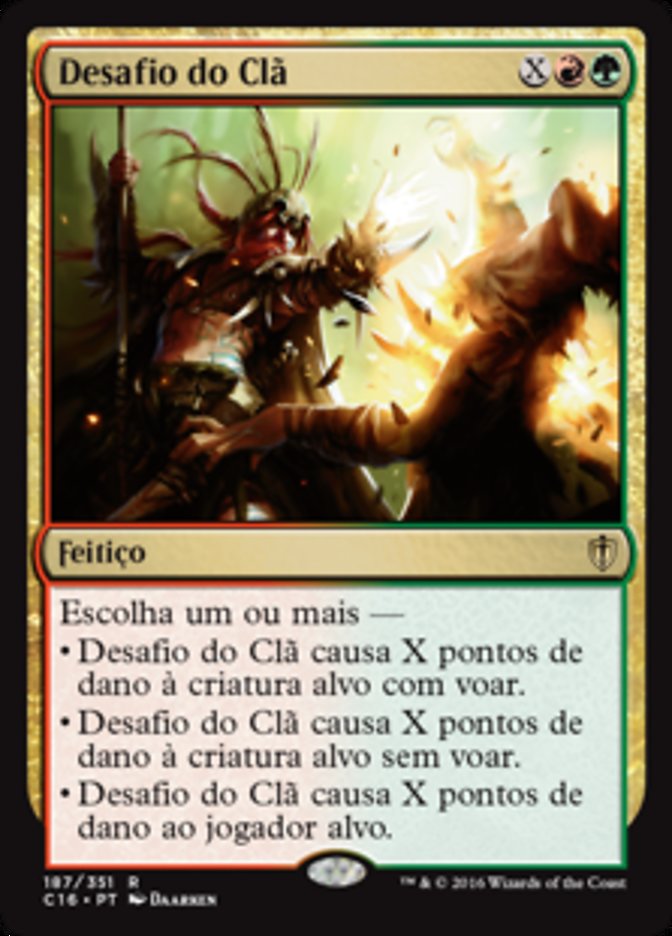 Desafio do Clã / Clan Defiance - Magic: The Gathering - MoxLand