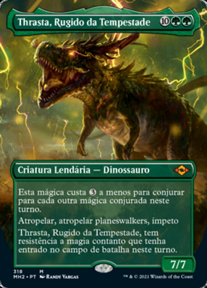 Thrasta, Rugido da Tempestade / Thrasta, Tempest's Roar - Magic: The Gathering - MoxLand