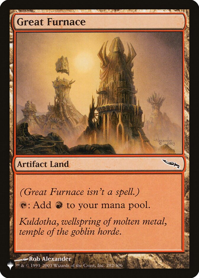 Grande Fornalha / Great Furnace - Magic: The Gathering - MoxLand