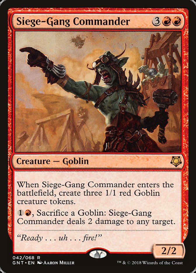 Comandante do Grupo de Cerco / Siege-Gang Commander - Magic: The Gathering - MoxLand