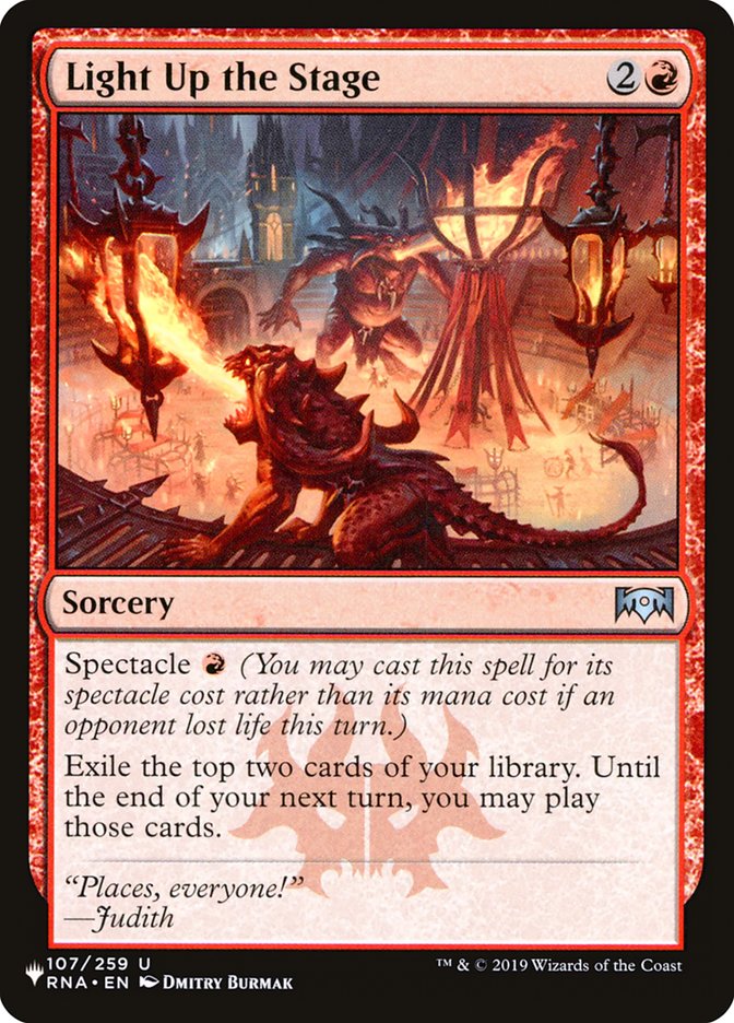 Iluminar o Palco / Light Up the Stage - Magic: The Gathering - MoxLand