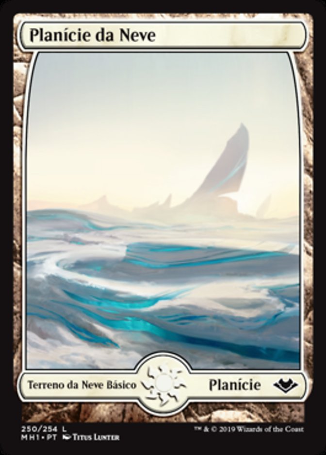 Planície da Neve / Snow-Covered Plains - Magic: The Gathering - MoxLand