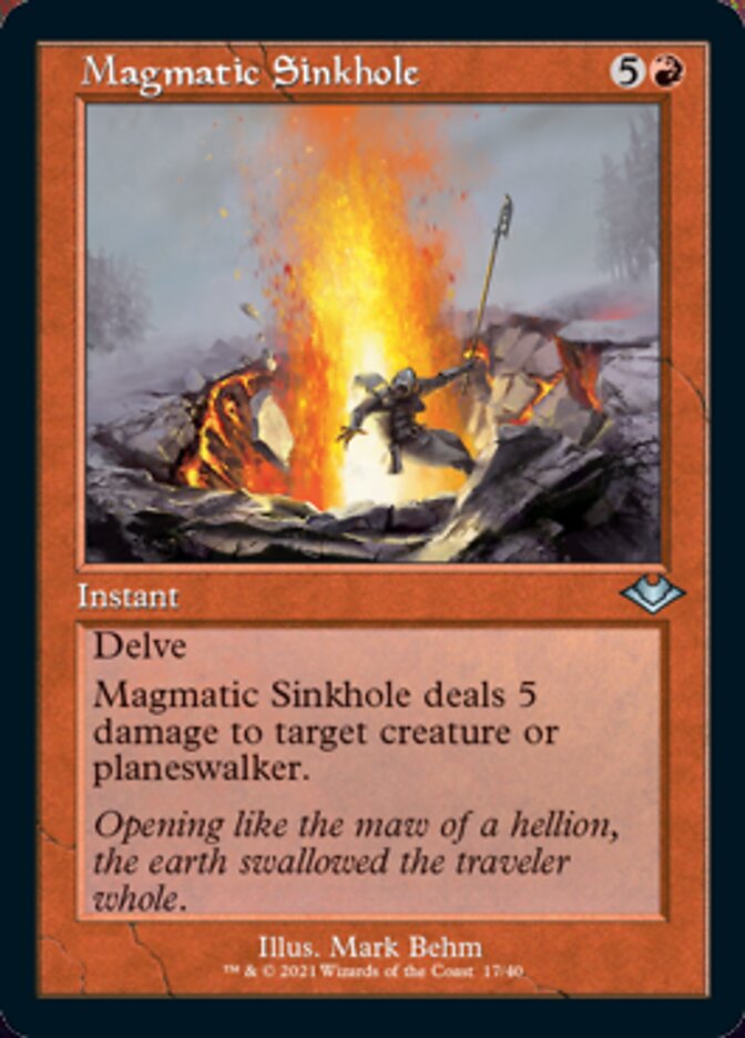 Sumidouro Magmático / Magmatic Sinkhole - Magic: The Gathering - MoxLand