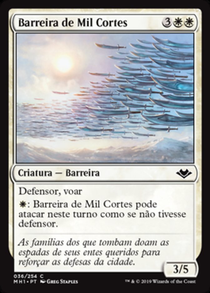 Barreira de Mil Cortes / Wall of One Thousand Cuts - Magic: The Gathering - MoxLand