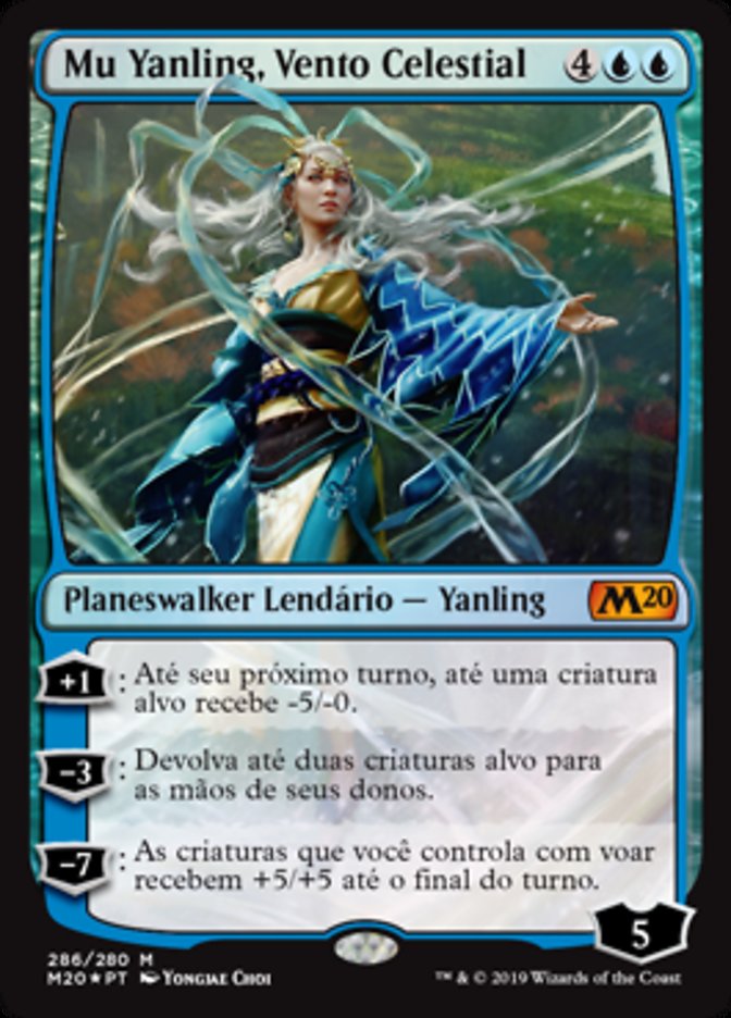 Mu Yanling, Vento Celestial / Mu Yanling, Celestial Wind - Magic: The Gathering - MoxLand