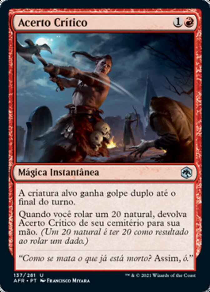 Acerto Crítico / Critical Hit - Magic: The Gathering - MoxLand