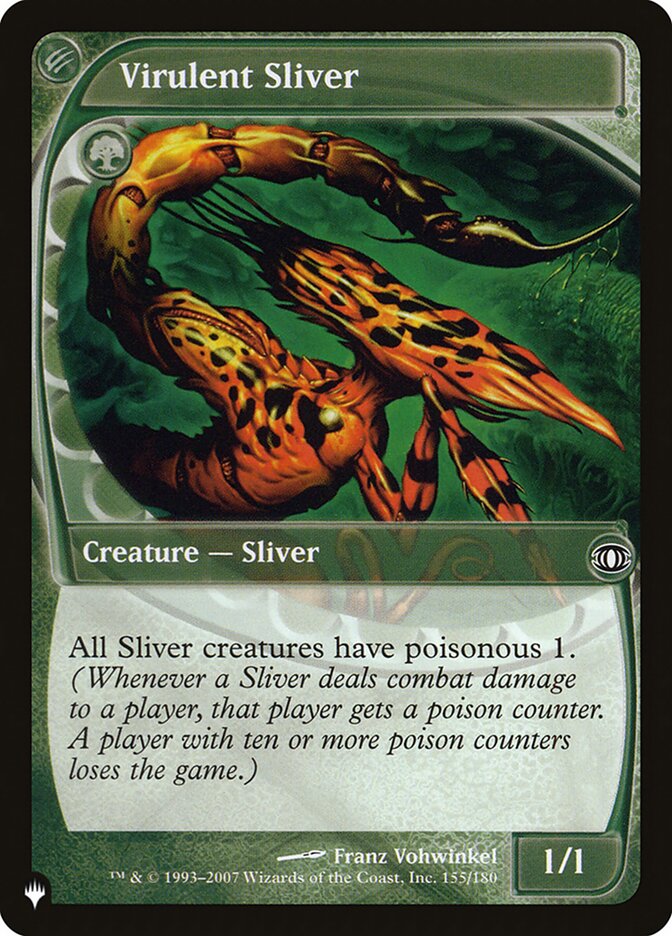 Fractius Virulento / Virulent Sliver - Magic: The Gathering - MoxLand