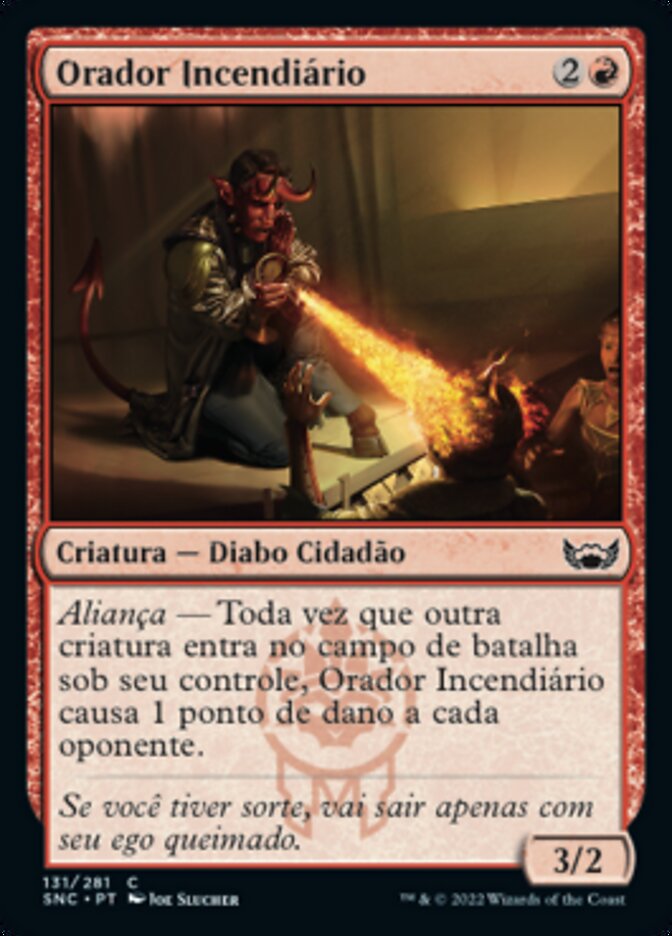 Orador Incendiário / Witty Roastmaster - Magic: The Gathering - MoxLand