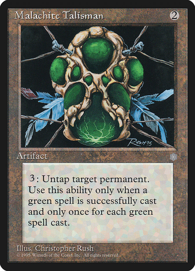 Talismã de Malaquita / Malachite Talisman - Magic: The Gathering - MoxLand
