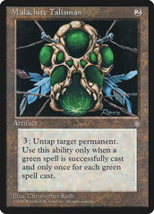 Talismã de Malaquita / Malachite Talisman - Magic: The Gathering - MoxLand