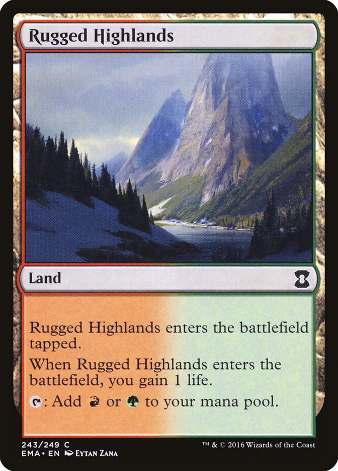 Planalto Acidentado / Rugged Highlands - Magic: The Gathering - MoxLand