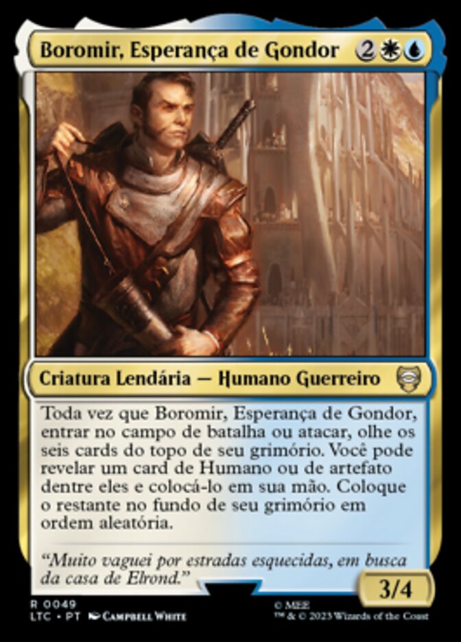 Boromir, Esperança de Gondor / Boromir, Gondor's Hope - Magic: The Gathering - MoxLand